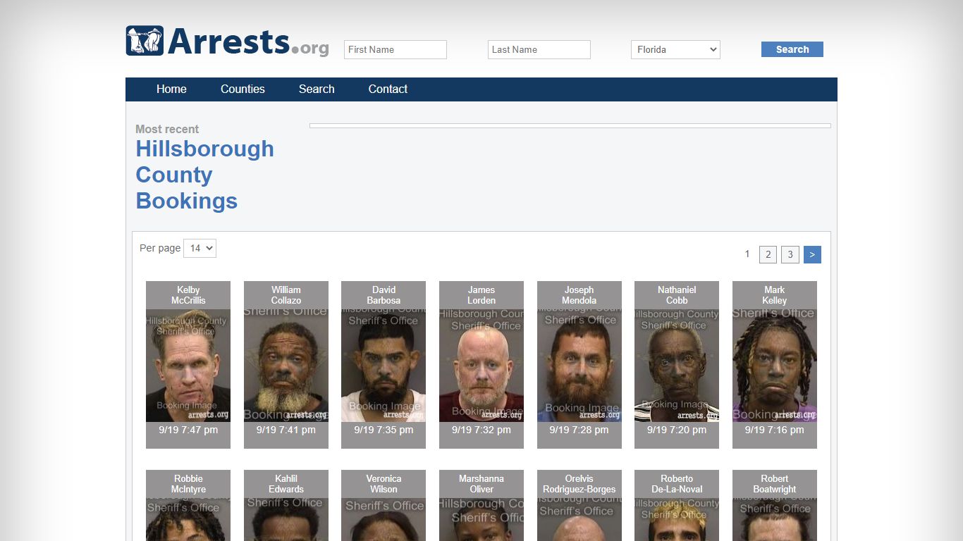 Hillsborough County Arrests and Inmate Search